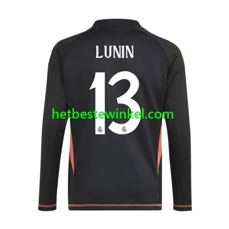 Real Madrid Andriy Lunin 13 Voetbalshirts Doelman Uit 2024-25 - LS